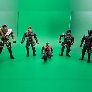 Action Figure Set with Red and Black Accents Chap Mei